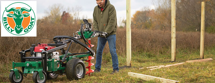 Machine for digging fence deals post holes